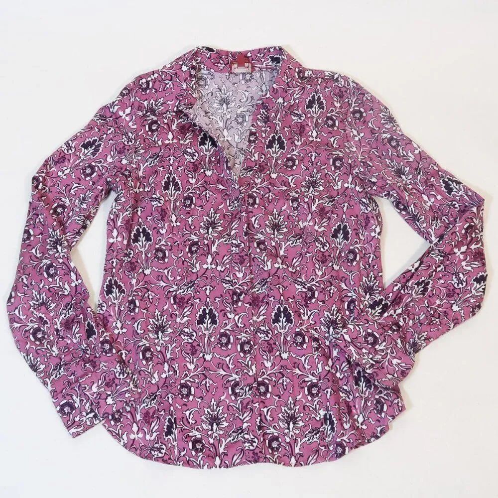 TALBOTS Women's Long Sleeve Stretch Shirt